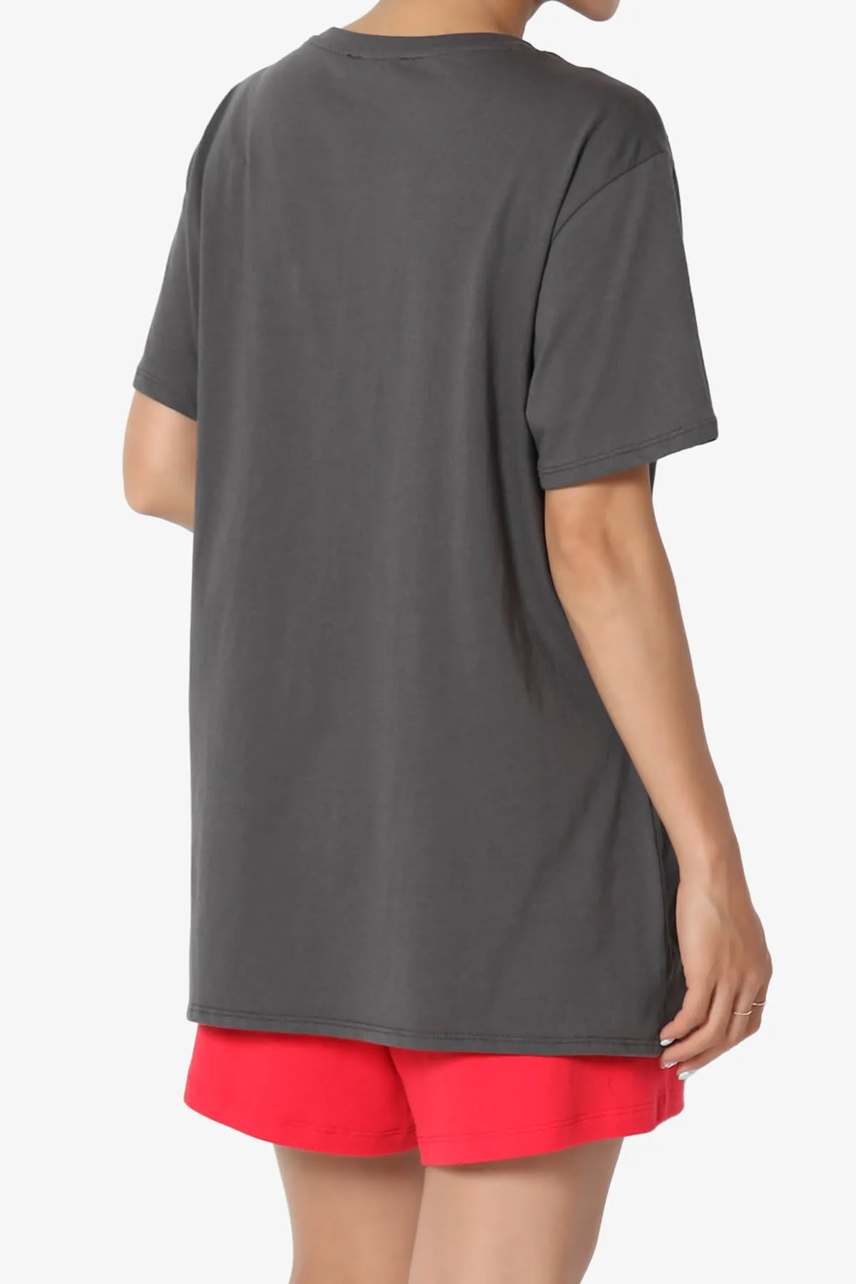 Mayra O Neck Cotton Boyfriend Tee
