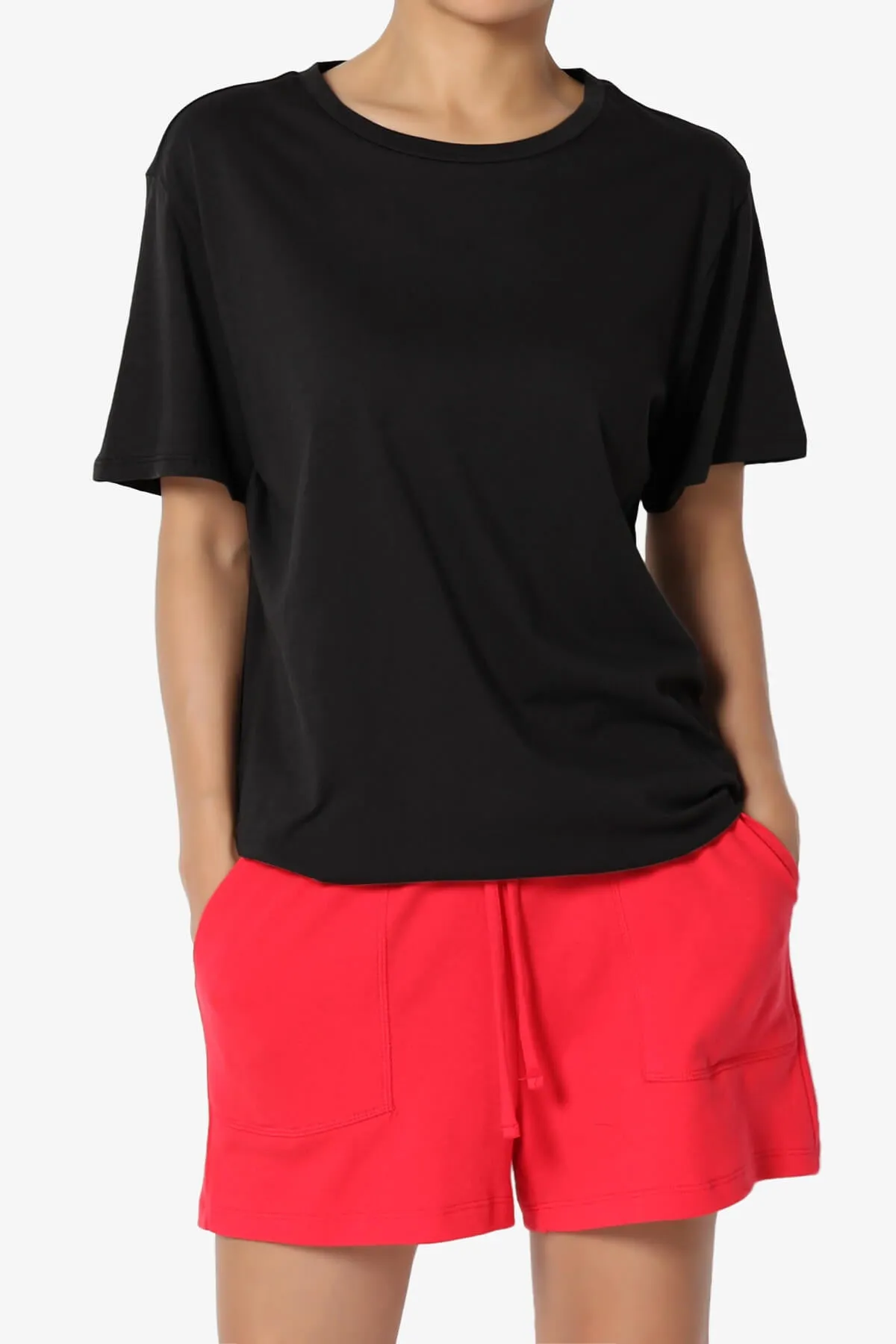 Mayra O Neck Cotton Boyfriend Tee