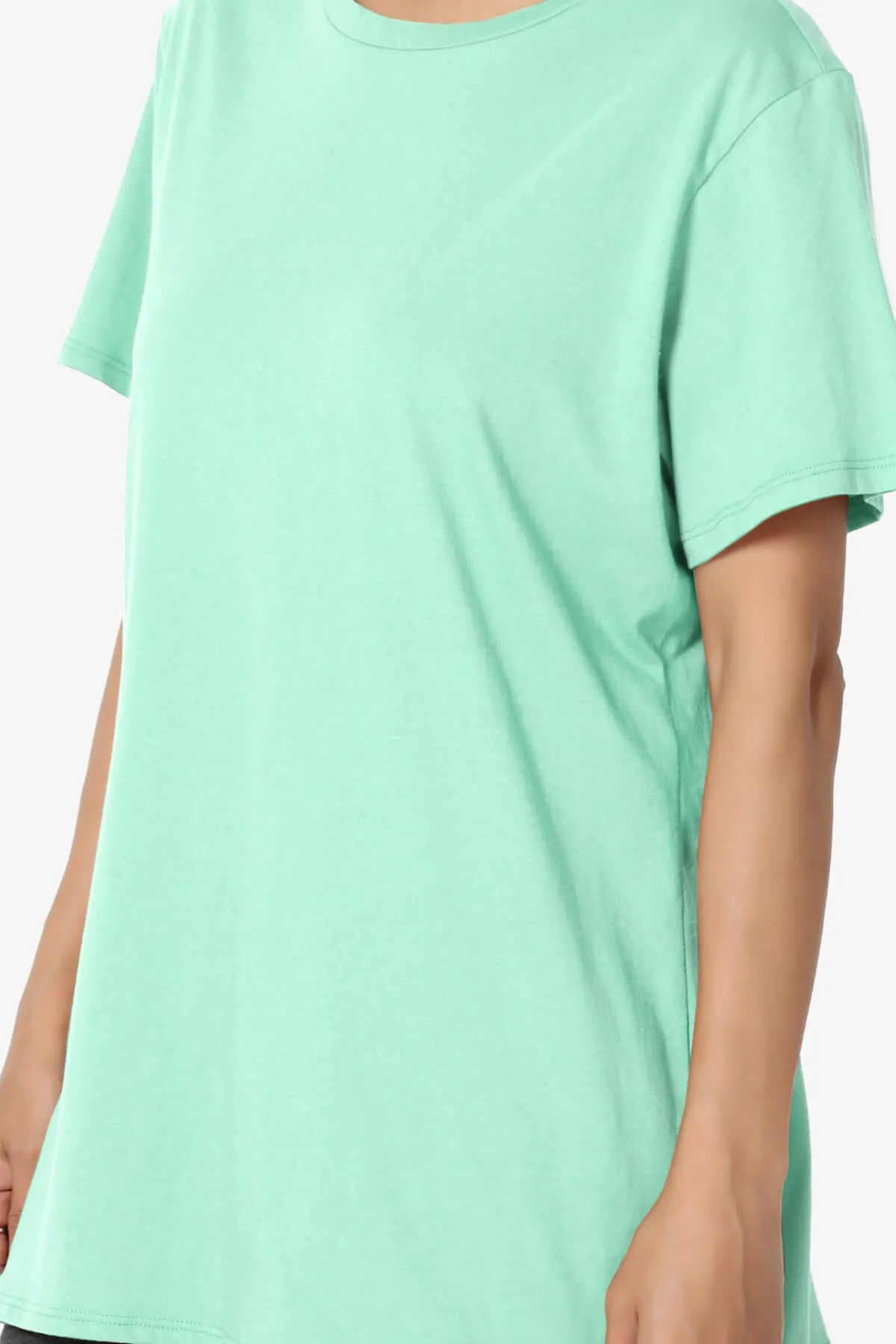 Mayra O Neck Cotton Boyfriend Tee