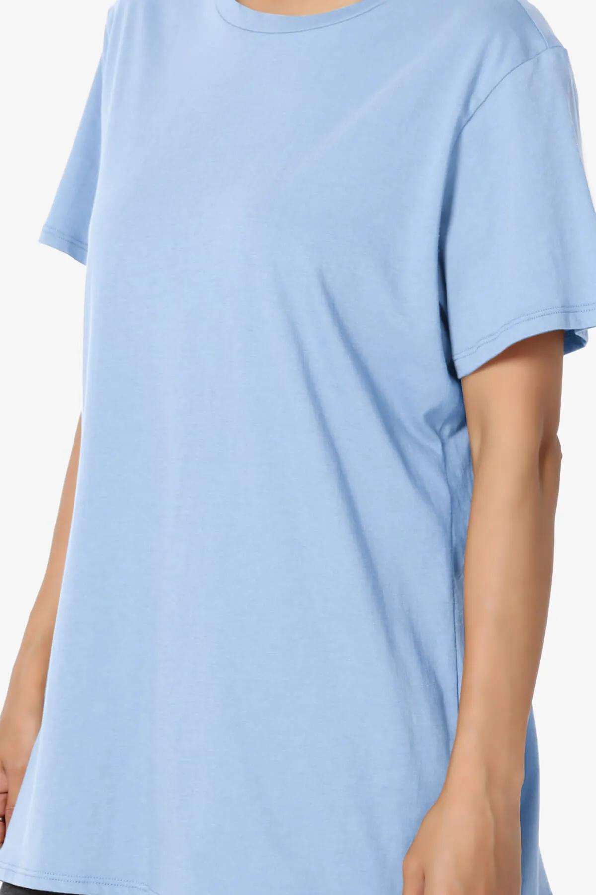 Mayra O Neck Cotton Boyfriend Tee