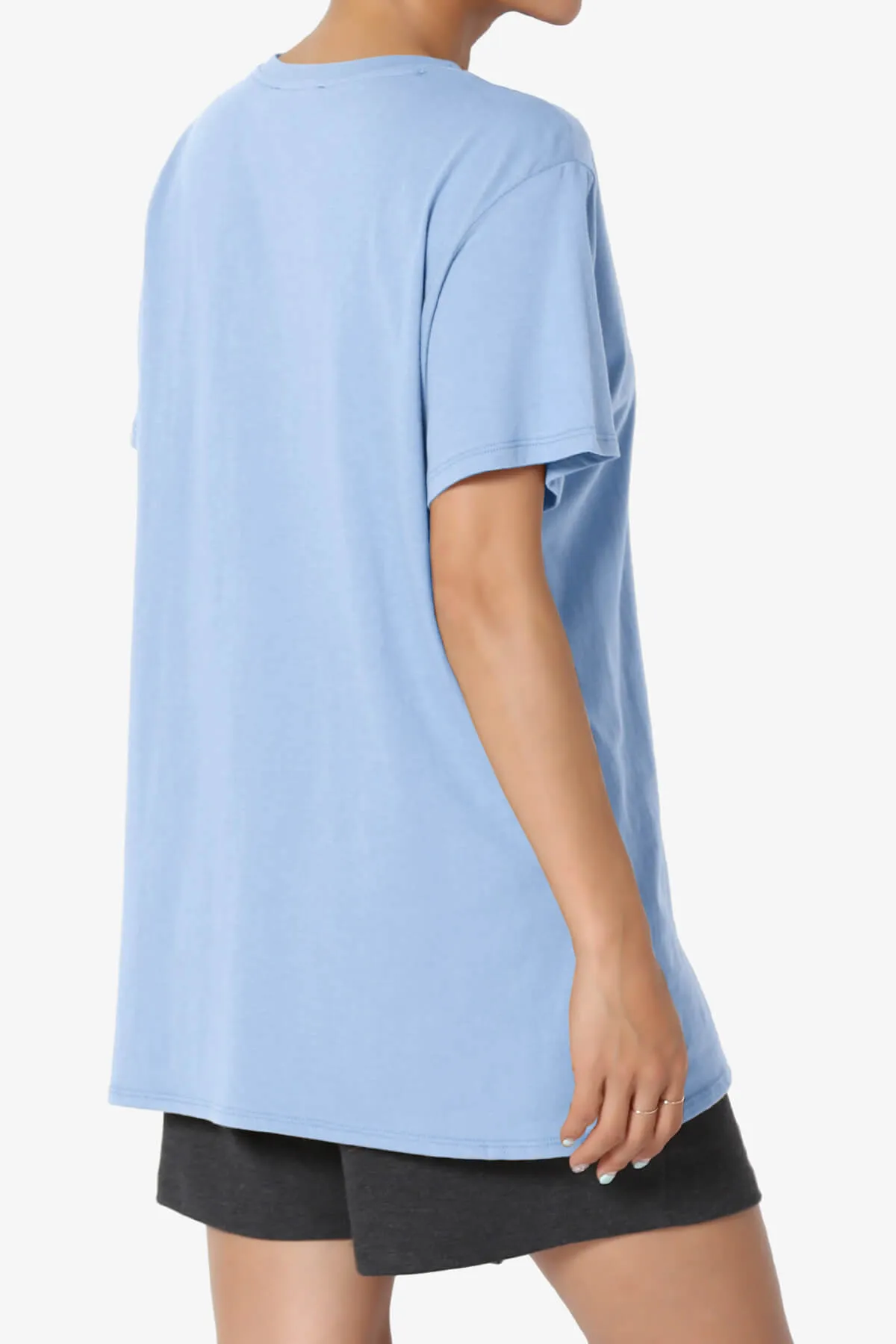 Mayra O Neck Cotton Boyfriend Tee
