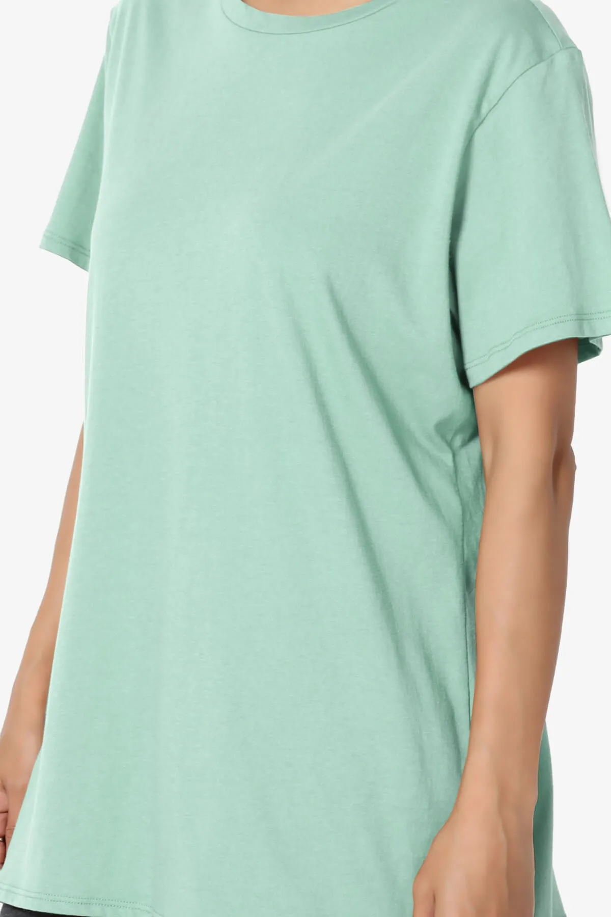 Mayra O Neck Cotton Boyfriend Tee