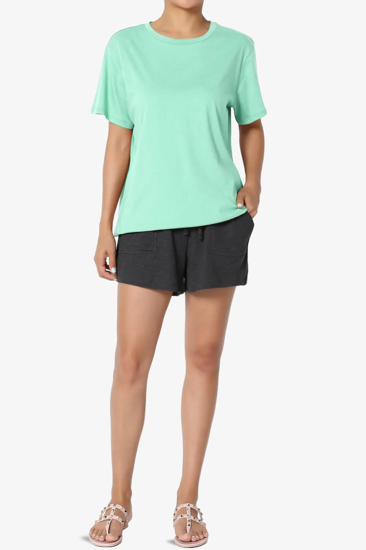 Mayra O Neck Cotton Boyfriend Tee