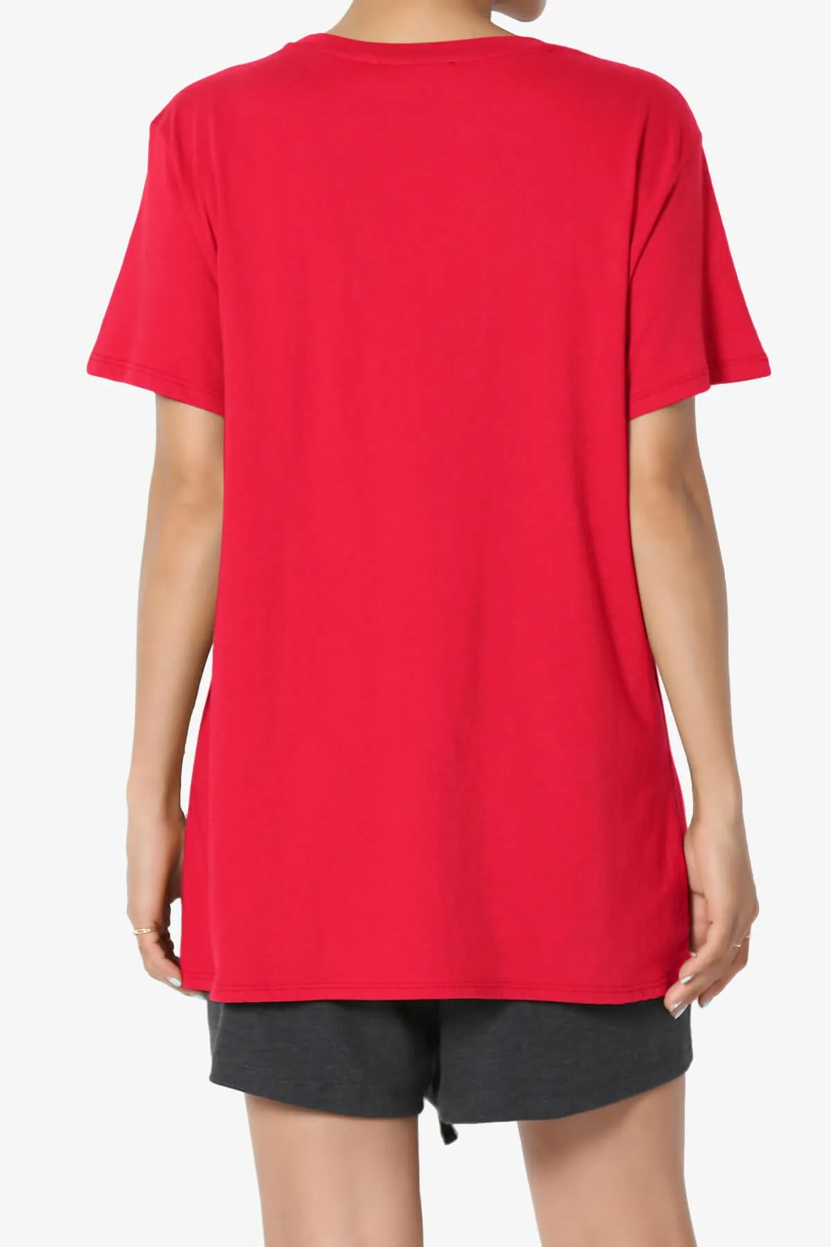 Mayra O Neck Cotton Boyfriend Tee