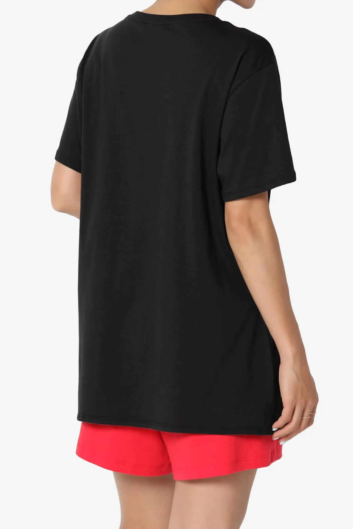 Mayra O Neck Cotton Boyfriend Tee