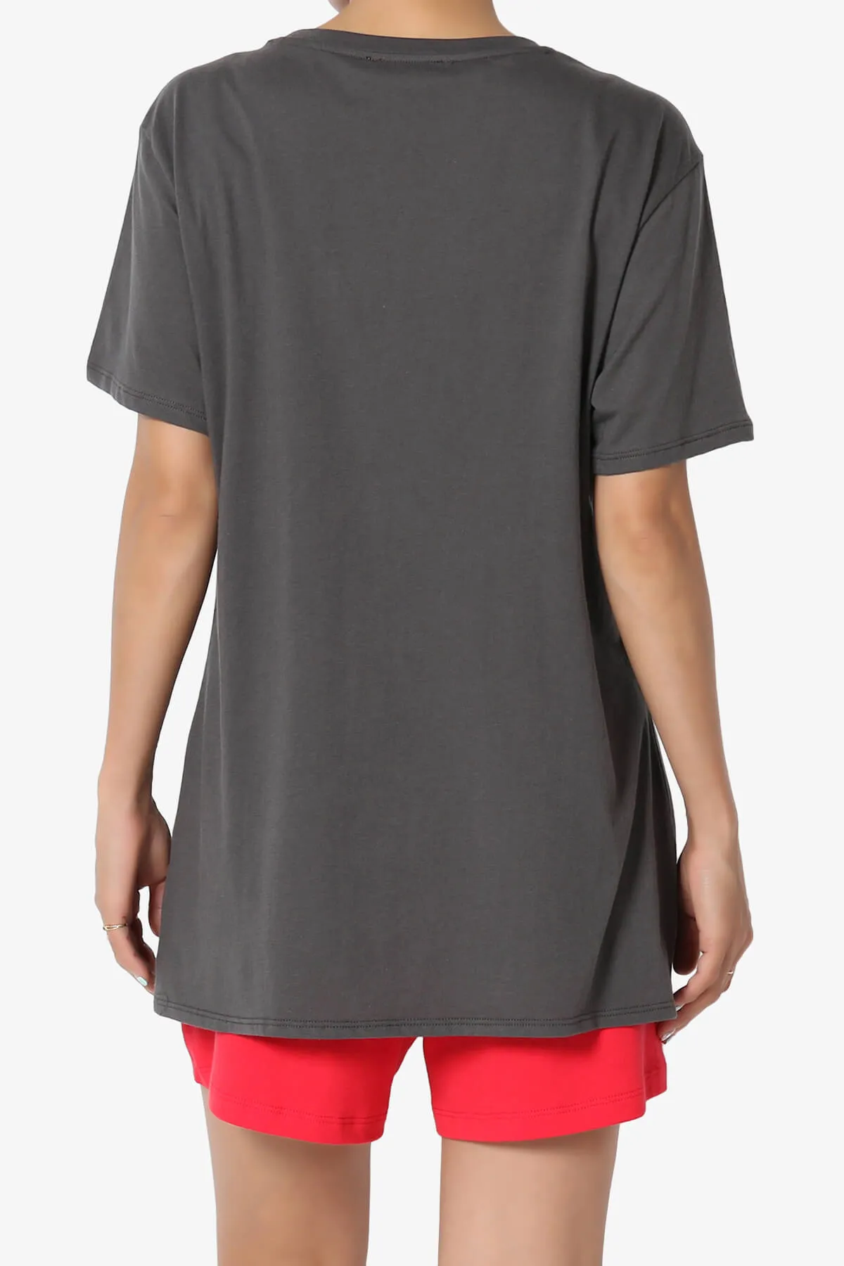 Mayra O Neck Cotton Boyfriend Tee