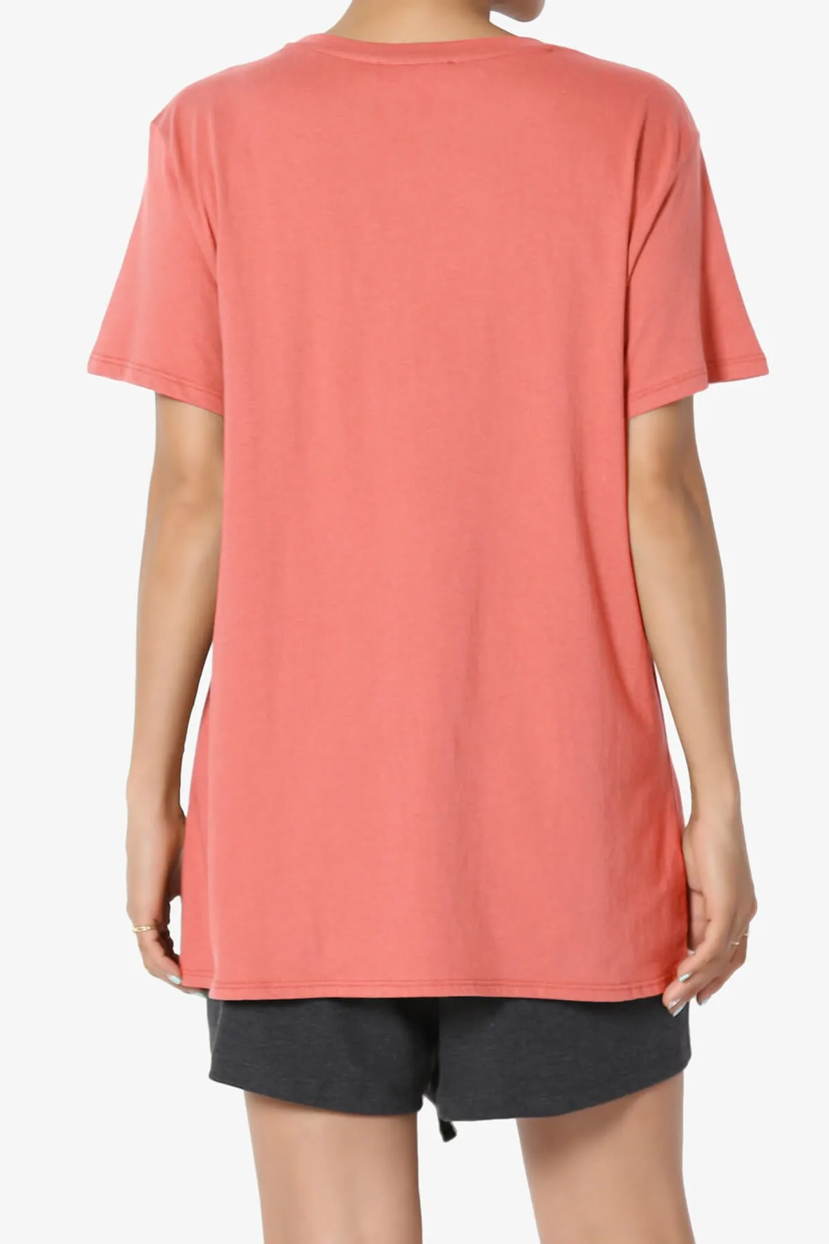 Mayra O Neck Cotton Boyfriend Tee