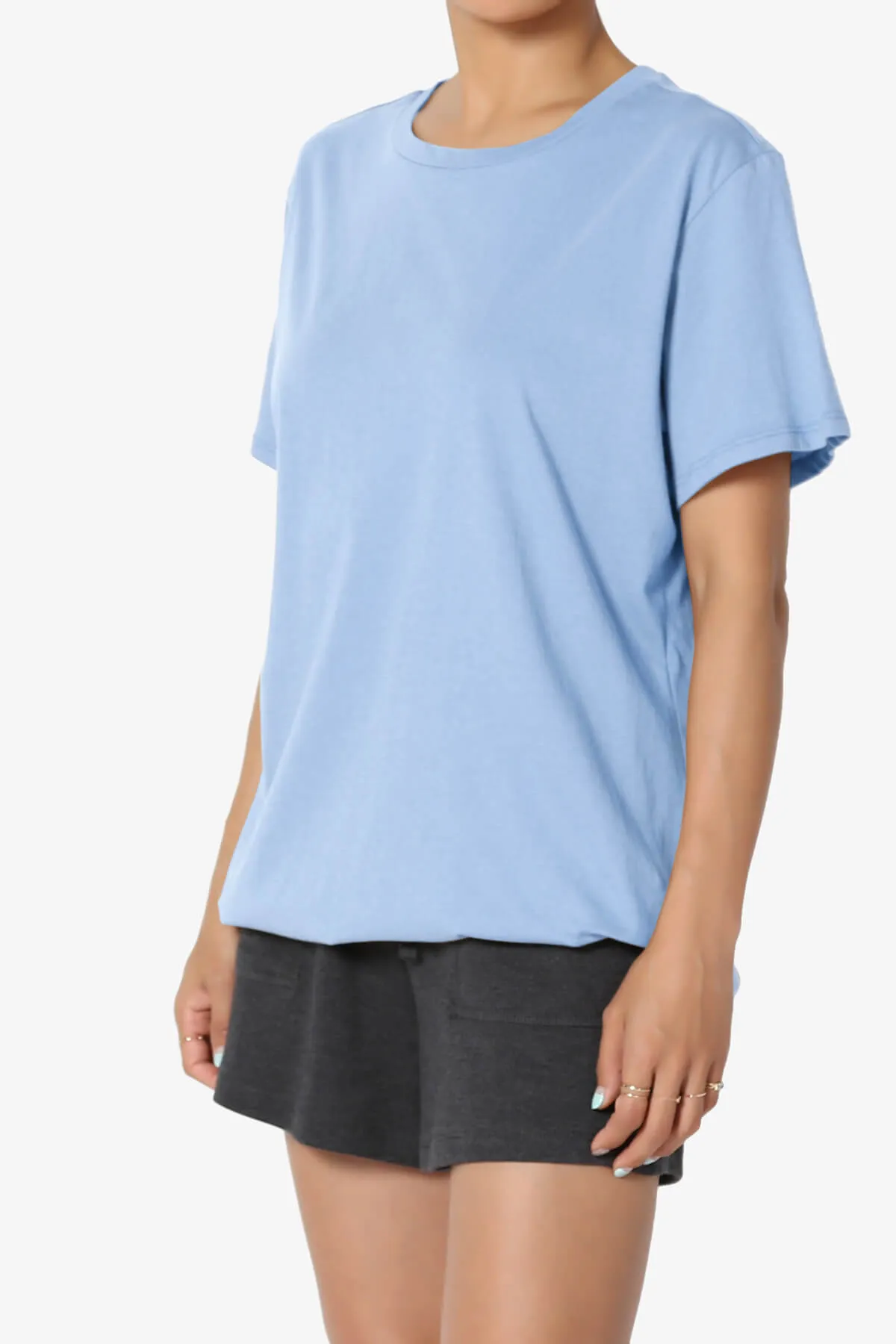Mayra O Neck Cotton Boyfriend Tee