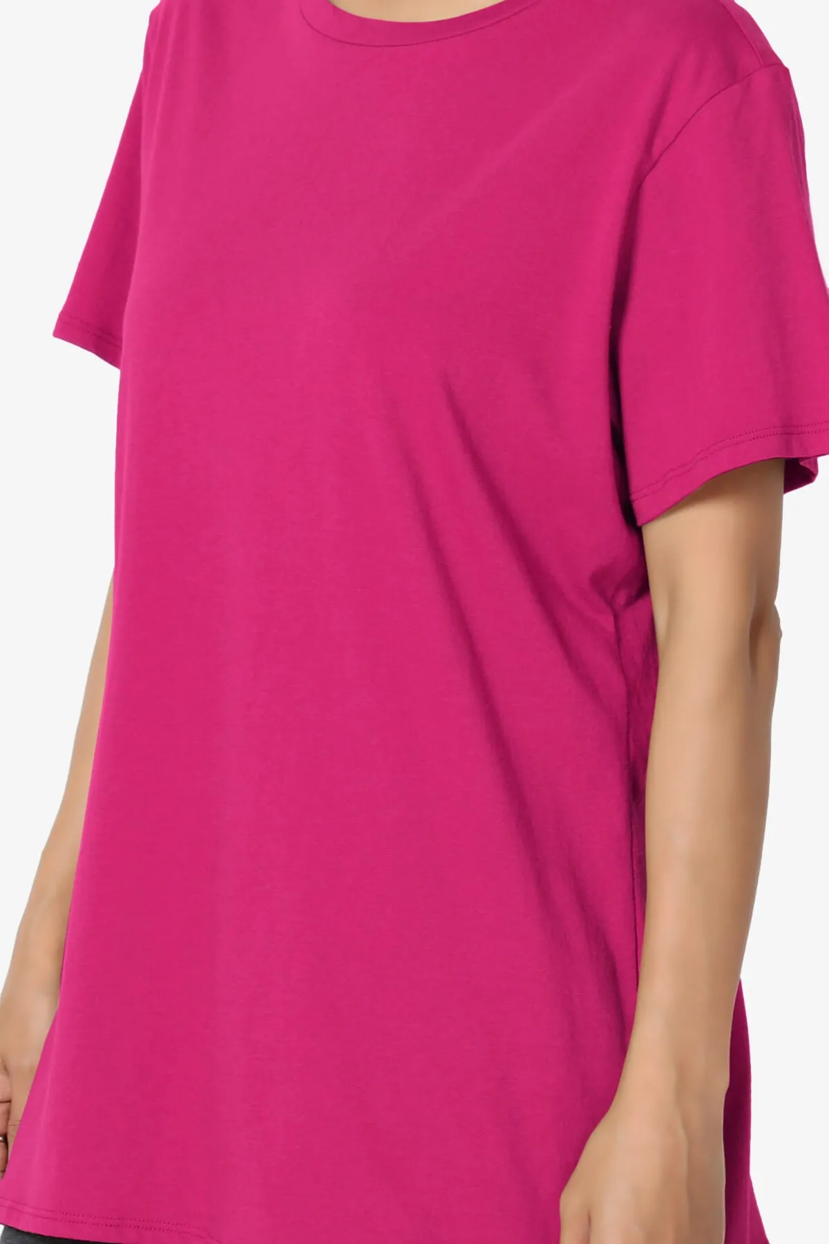 Mayra O Neck Cotton Boyfriend Tee