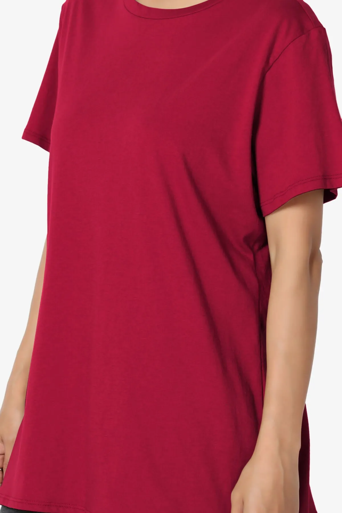 Mayra O Neck Cotton Boyfriend Tee