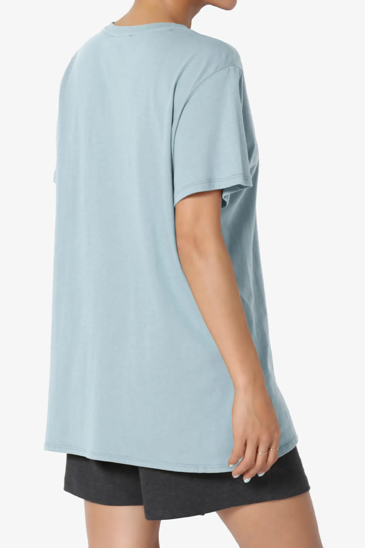 Mayra O Neck Cotton Boyfriend Tee