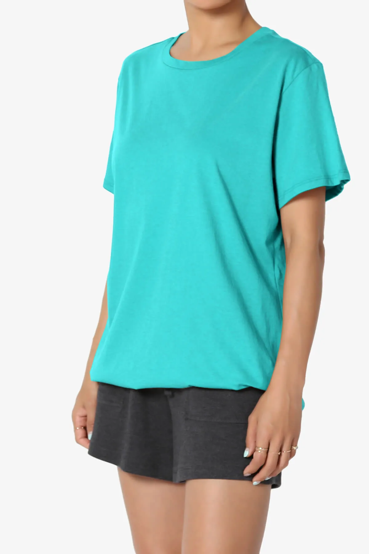 Mayra O Neck Cotton Boyfriend Tee