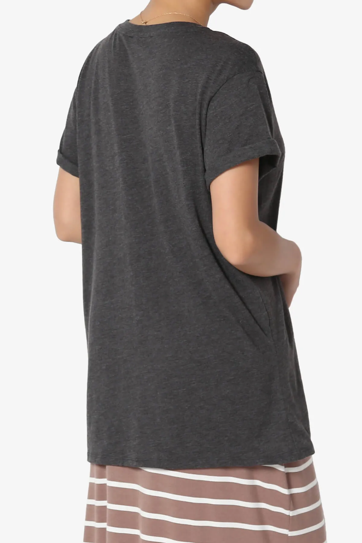 Mayra O Neck Cotton Boyfriend Tee