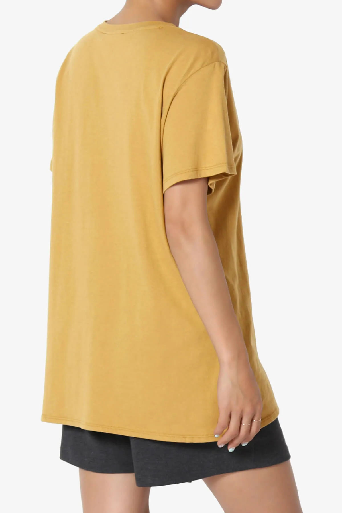 Mayra O Neck Cotton Boyfriend Tee