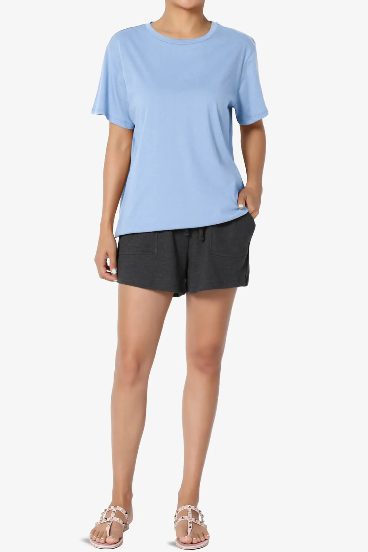Mayra O Neck Cotton Boyfriend Tee