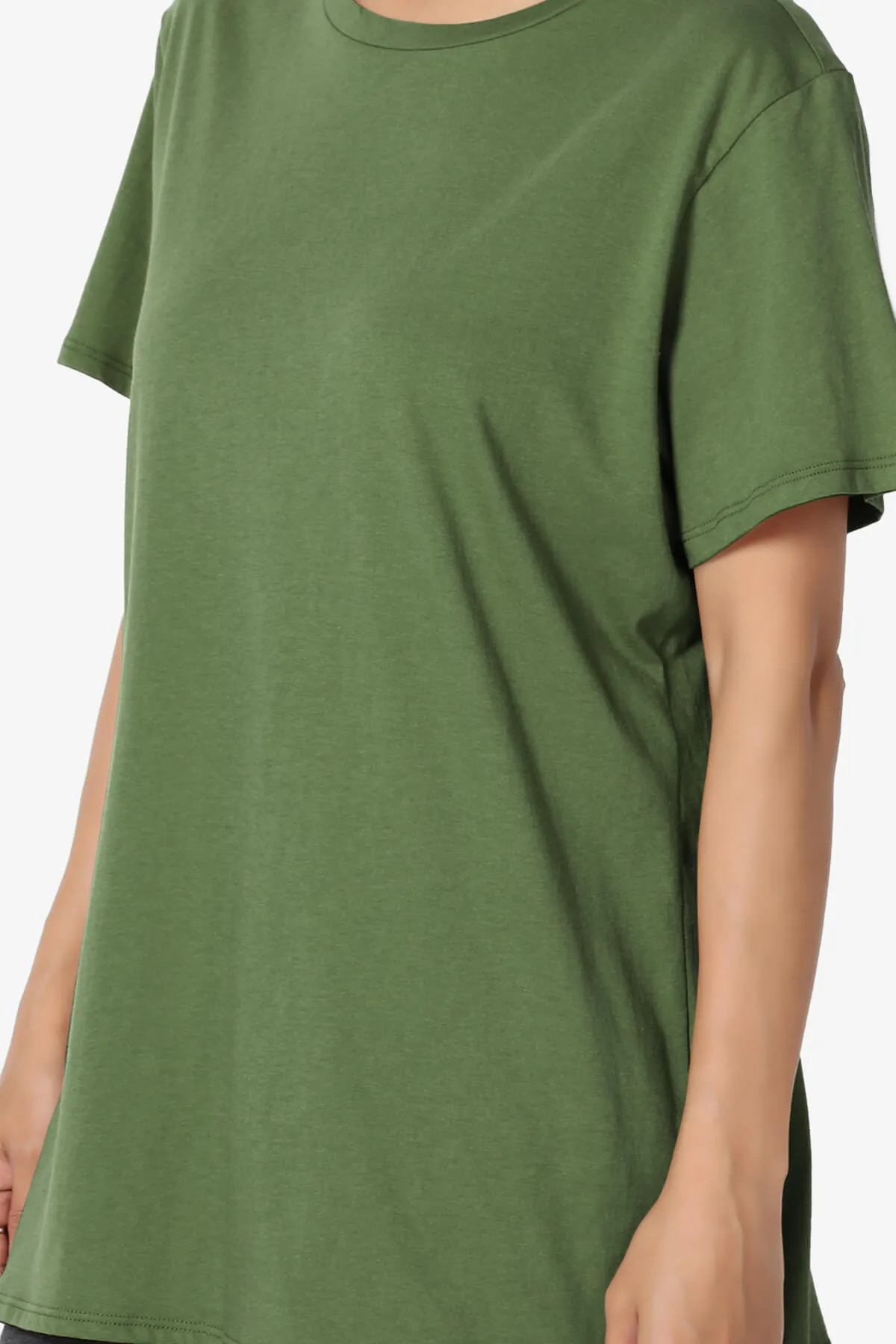 Mayra O Neck Cotton Boyfriend Tee