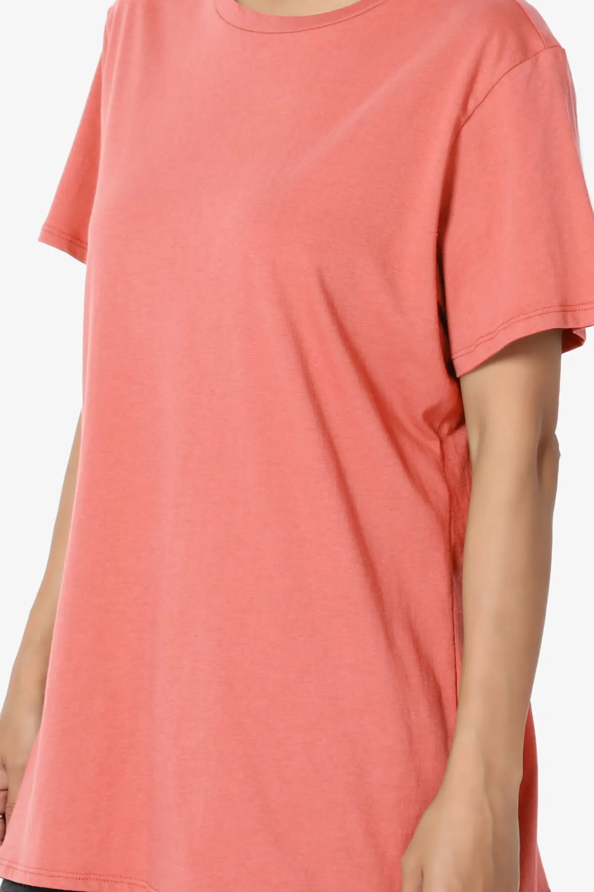 Mayra O Neck Cotton Boyfriend Tee