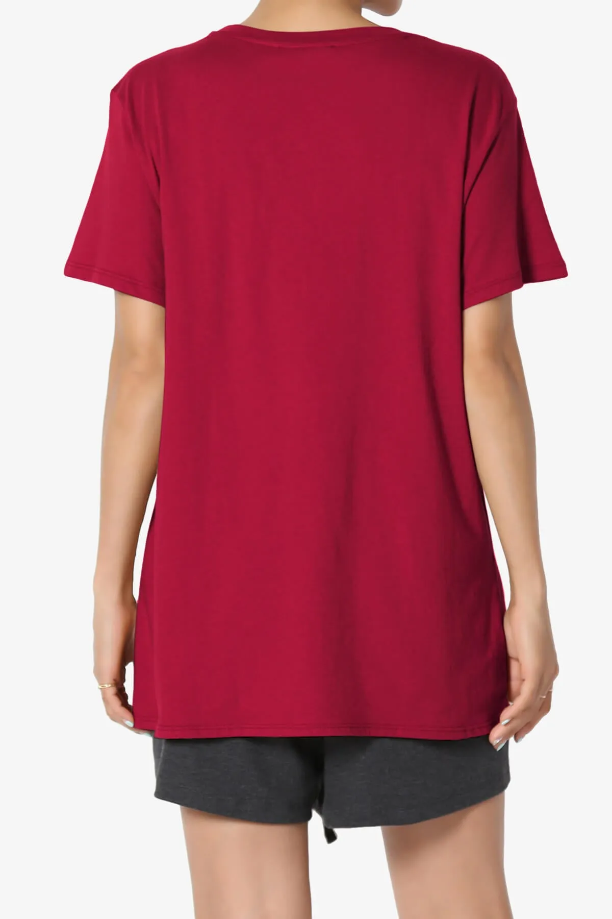Mayra O Neck Cotton Boyfriend Tee