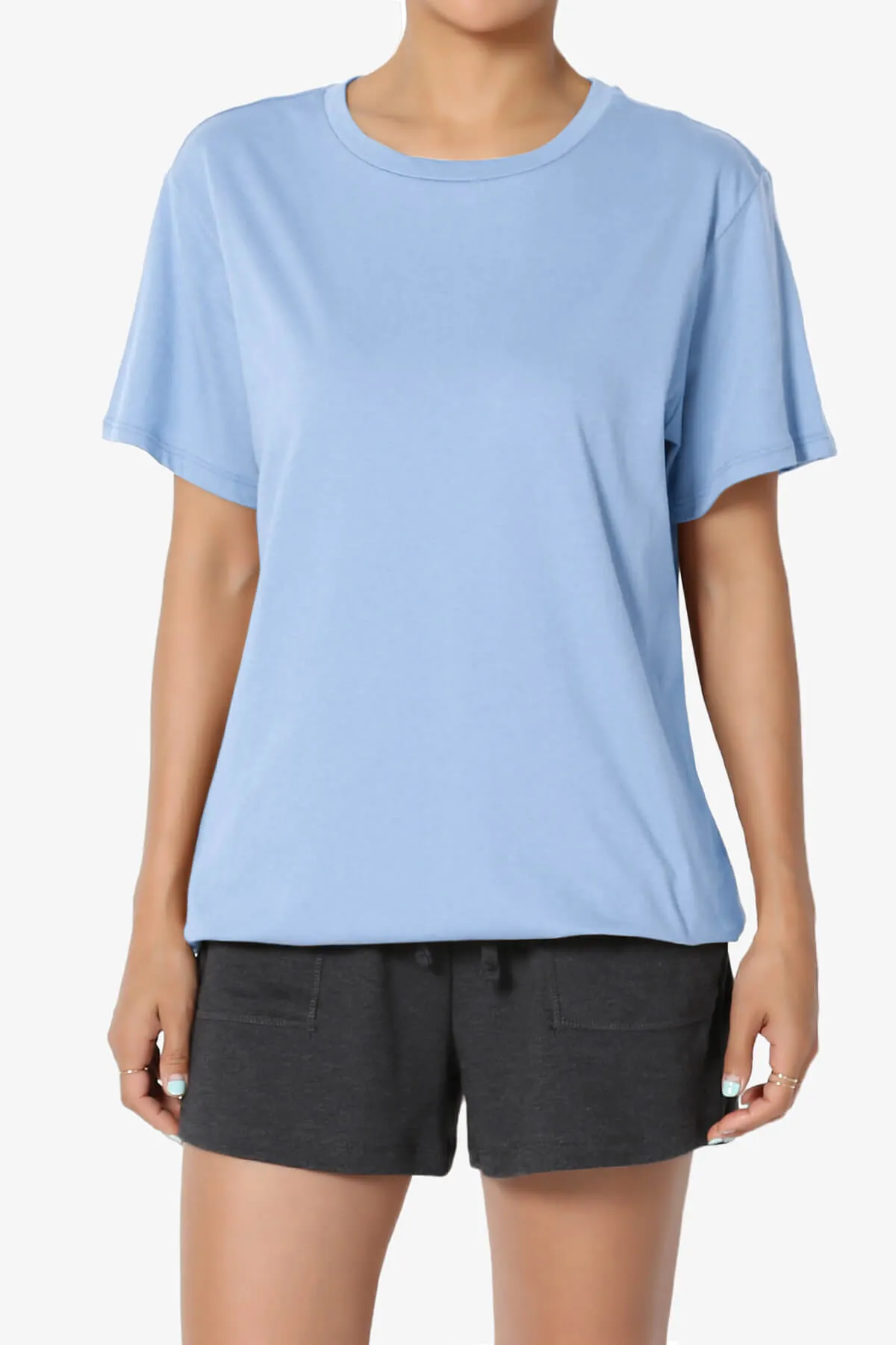 Mayra O Neck Cotton Boyfriend Tee