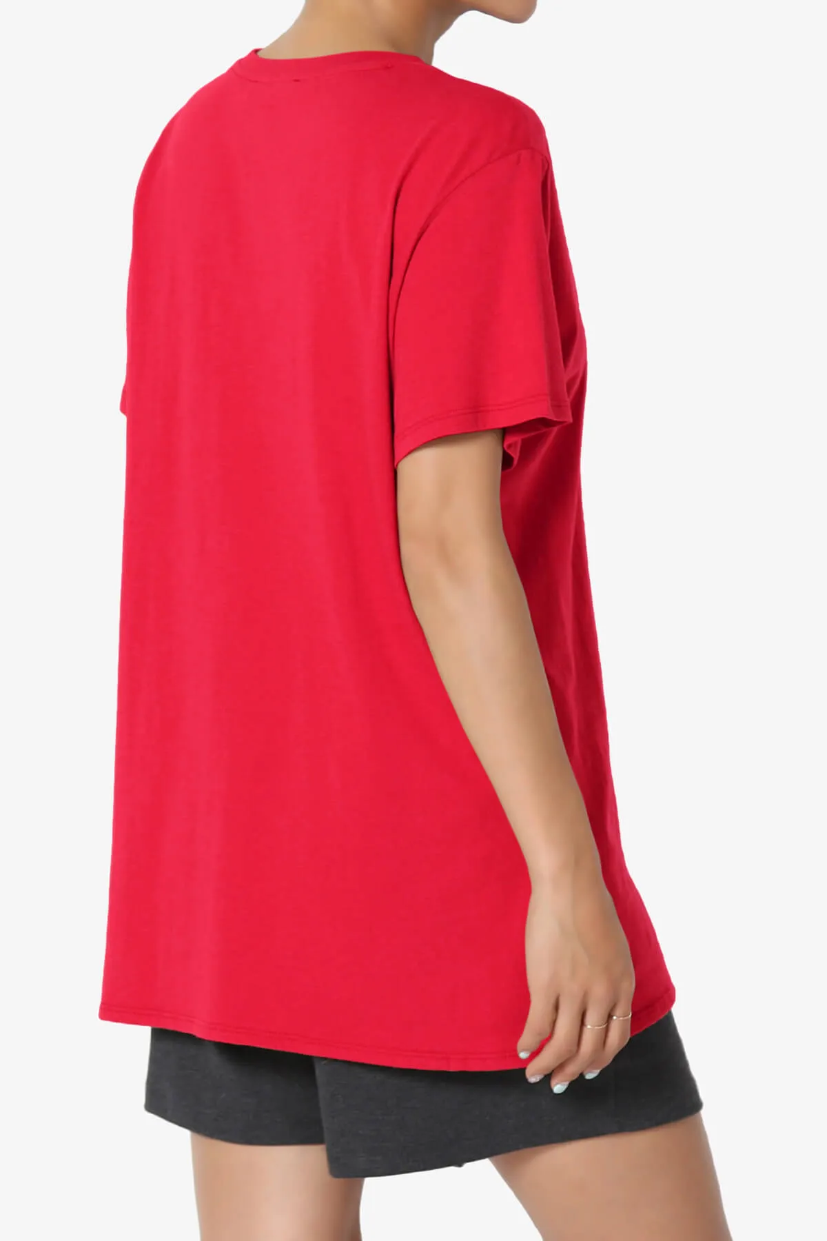 Mayra O Neck Cotton Boyfriend Tee