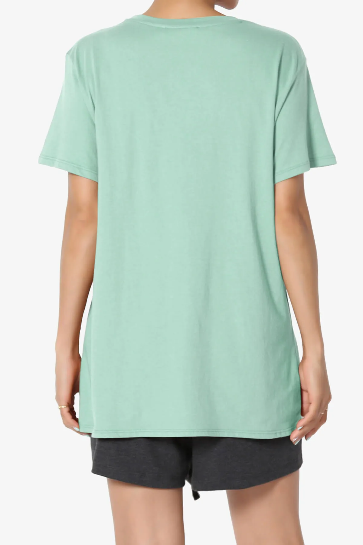 Mayra O Neck Cotton Boyfriend Tee