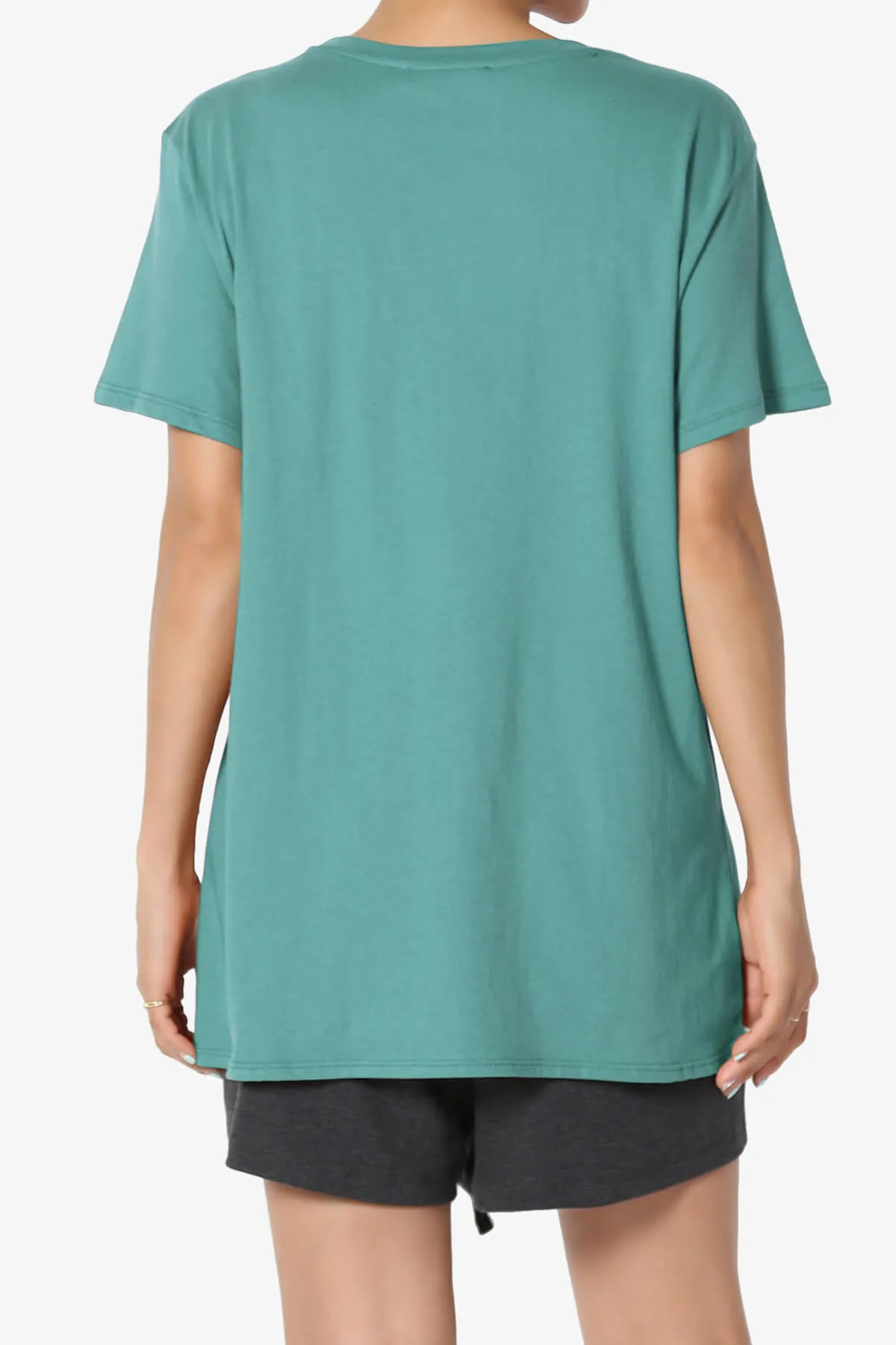 Mayra O Neck Cotton Boyfriend Tee