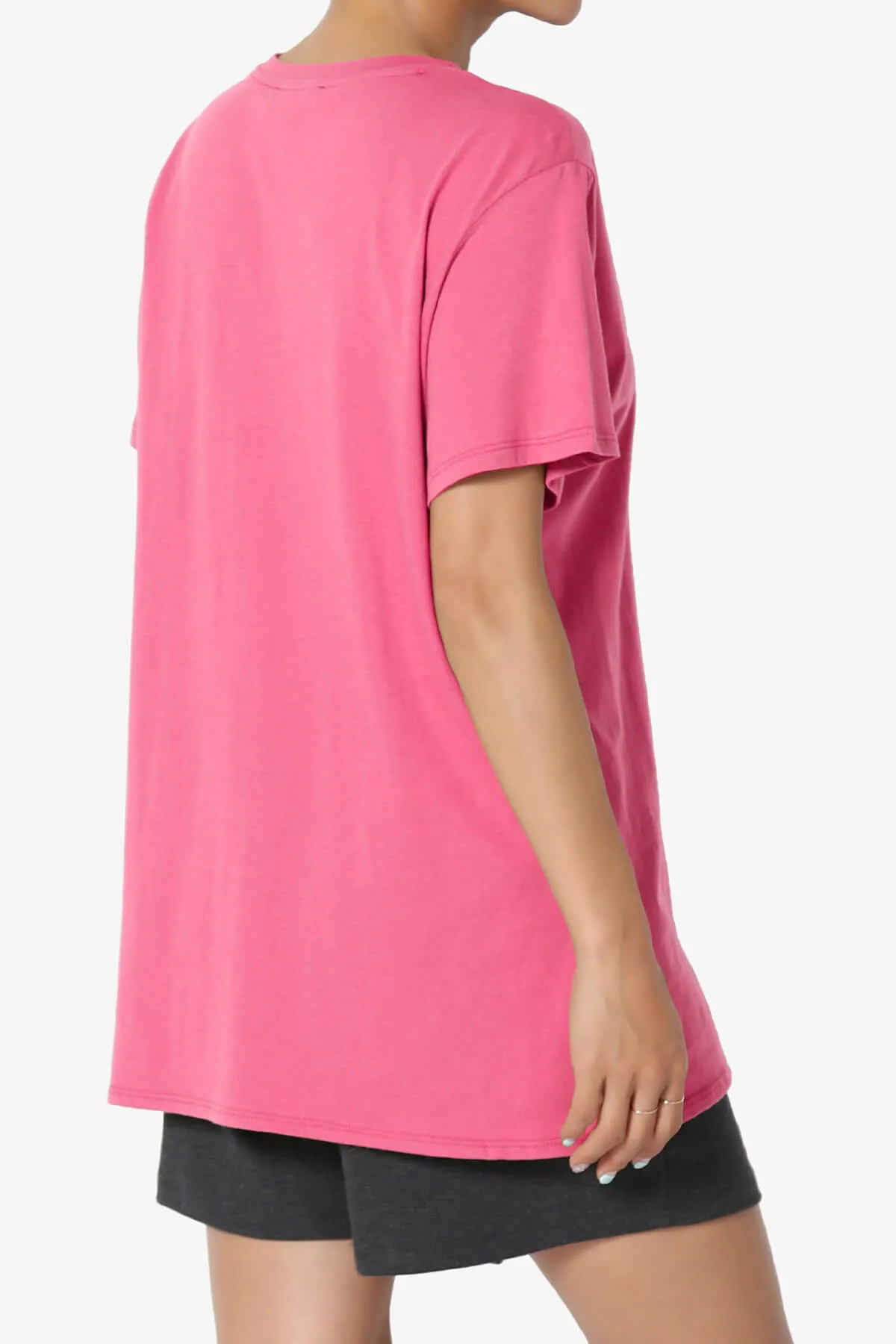 Mayra O Neck Cotton Boyfriend Tee