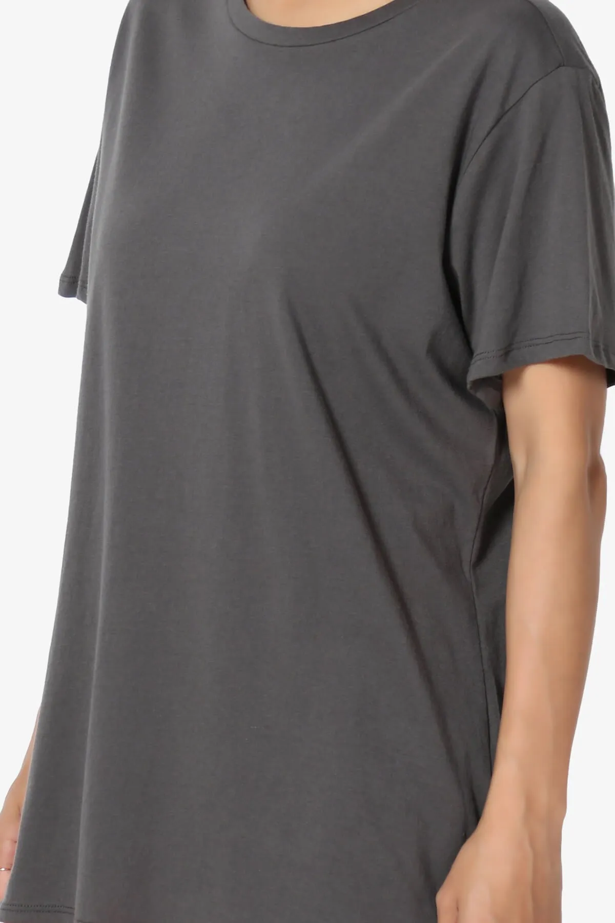 Mayra O Neck Cotton Boyfriend Tee