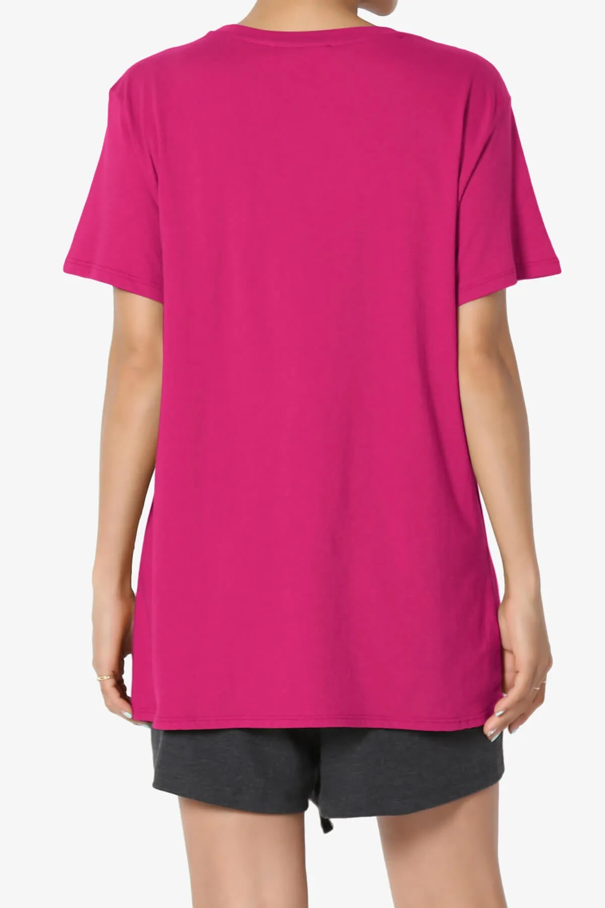 Mayra O Neck Cotton Boyfriend Tee