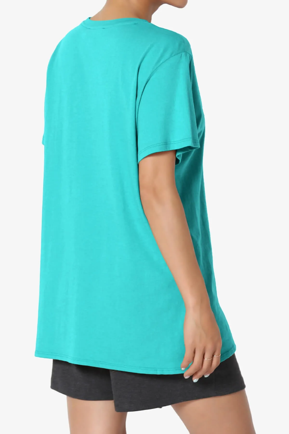 Mayra O Neck Cotton Boyfriend Tee