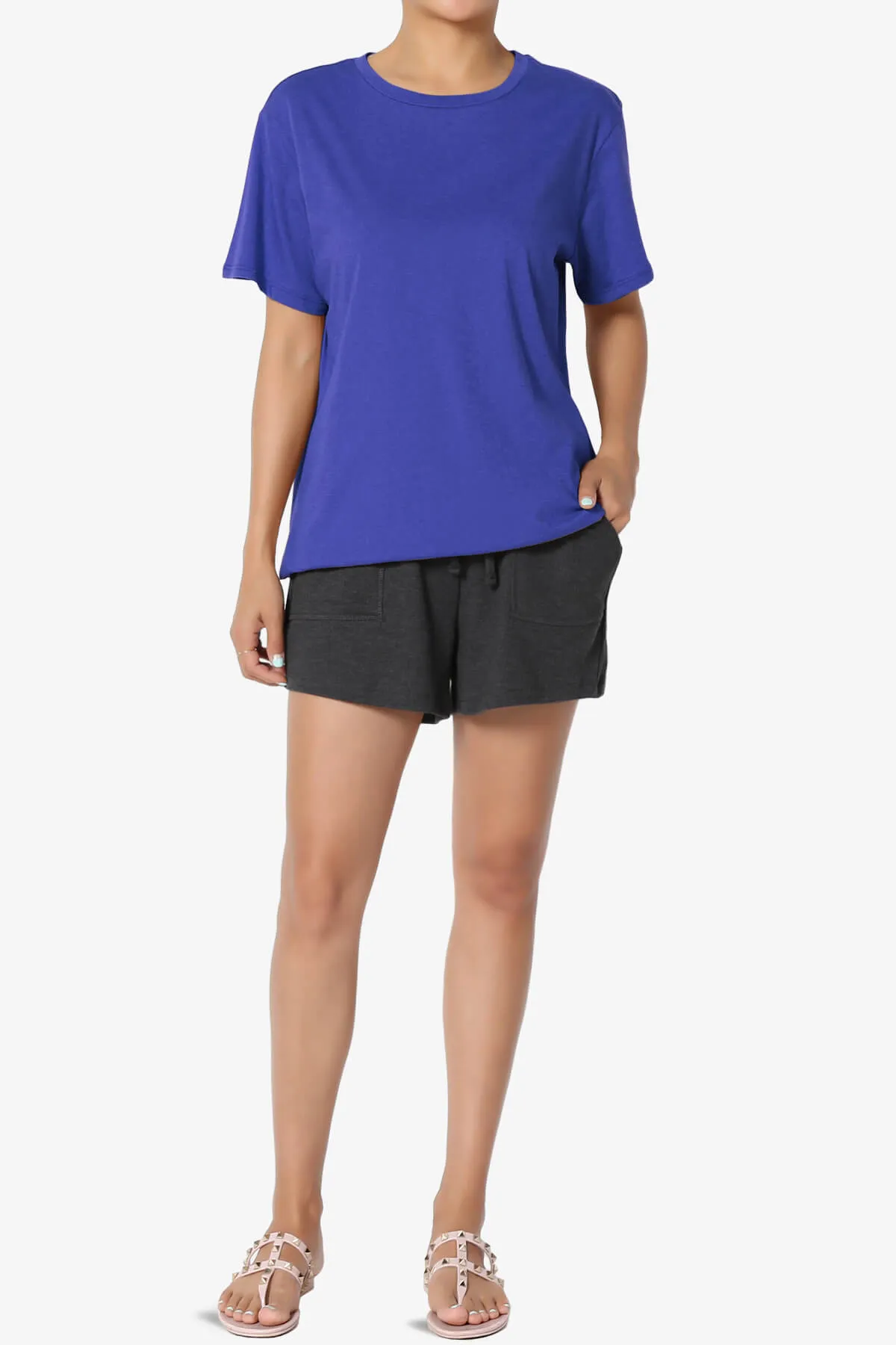 Mayra O Neck Cotton Boyfriend Tee