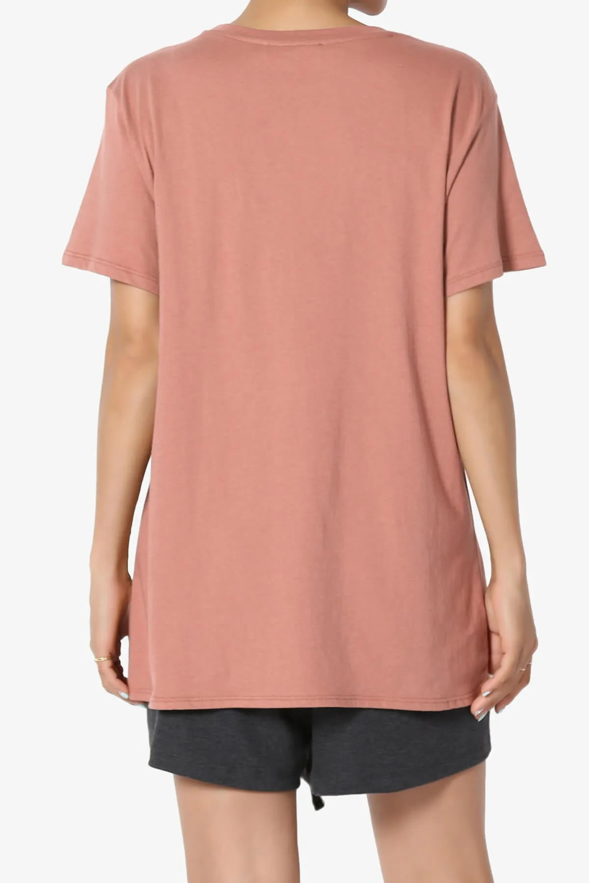 Mayra O Neck Cotton Boyfriend Tee