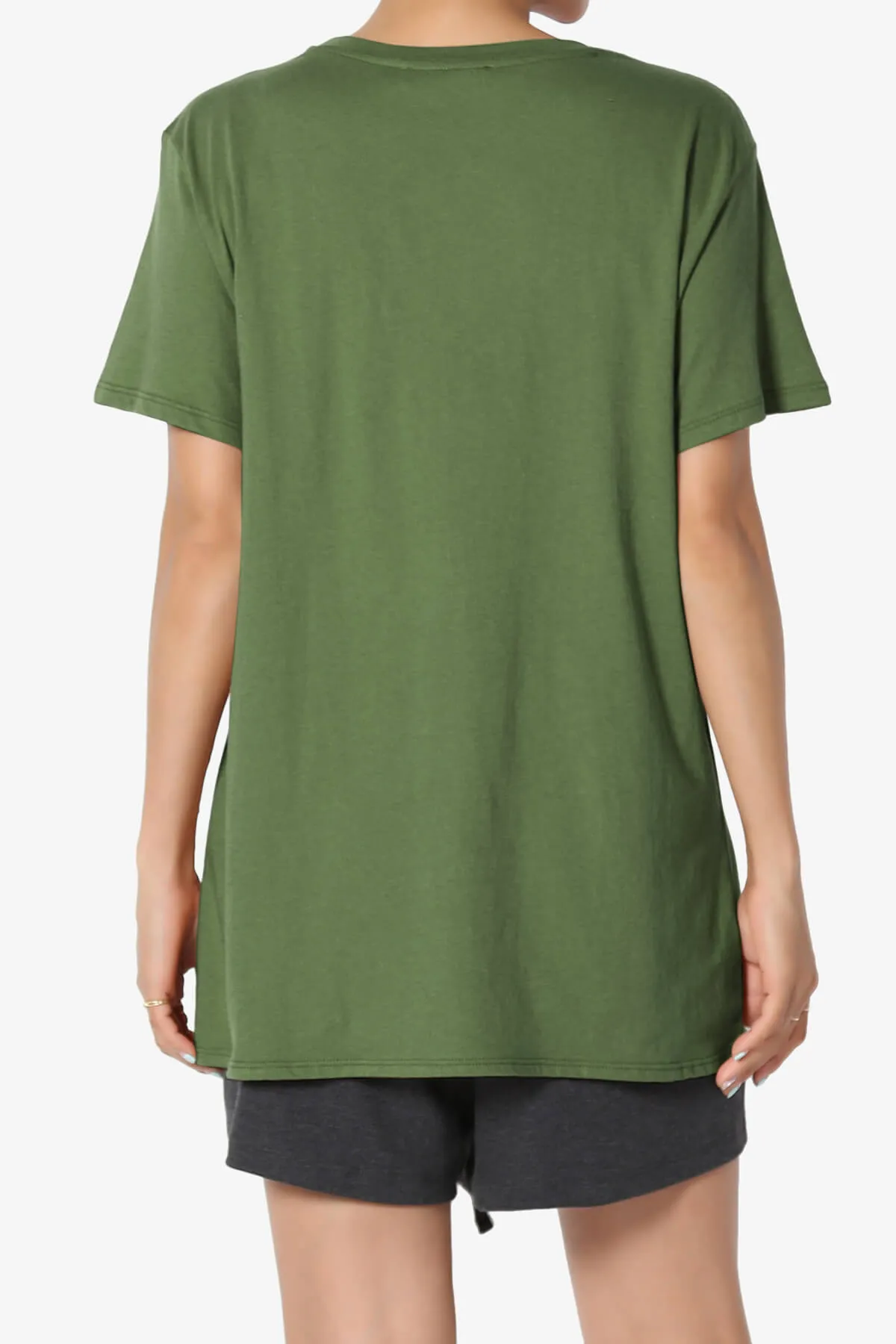 Mayra O Neck Cotton Boyfriend Tee