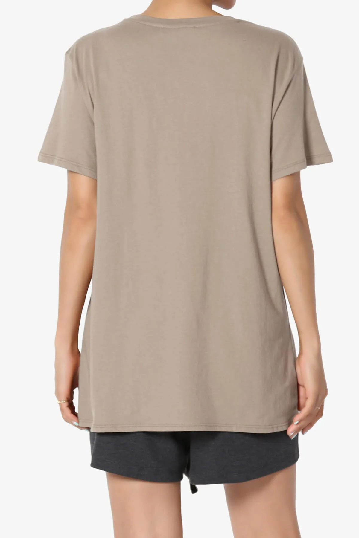 Mayra O Neck Cotton Boyfriend Tee