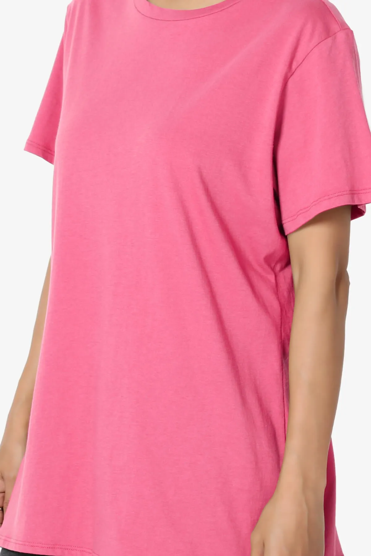 Mayra O Neck Cotton Boyfriend Tee