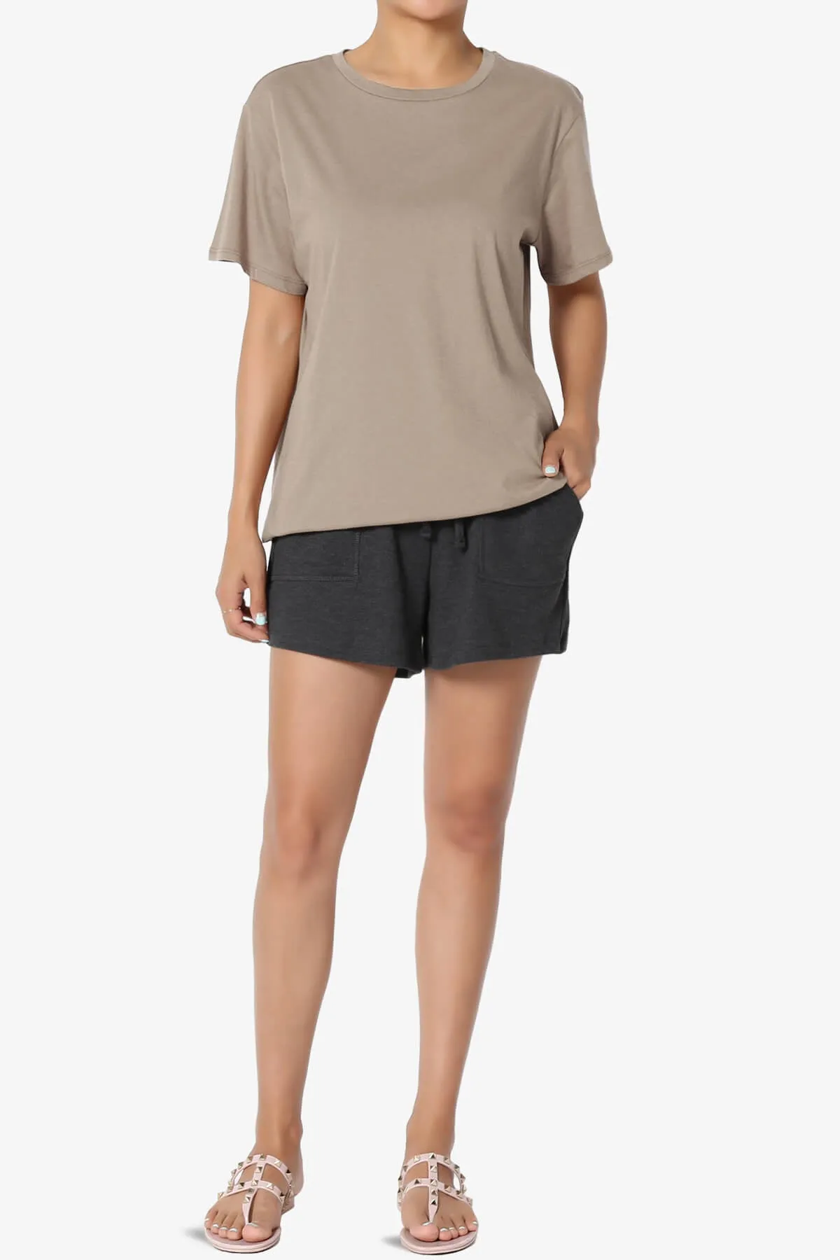 Mayra O Neck Cotton Boyfriend Tee
