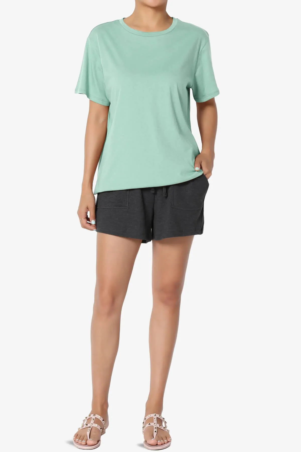 Mayra O Neck Cotton Boyfriend Tee