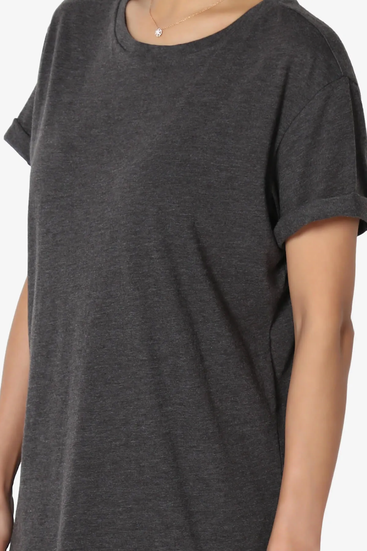 Mayra O Neck Cotton Boyfriend Tee