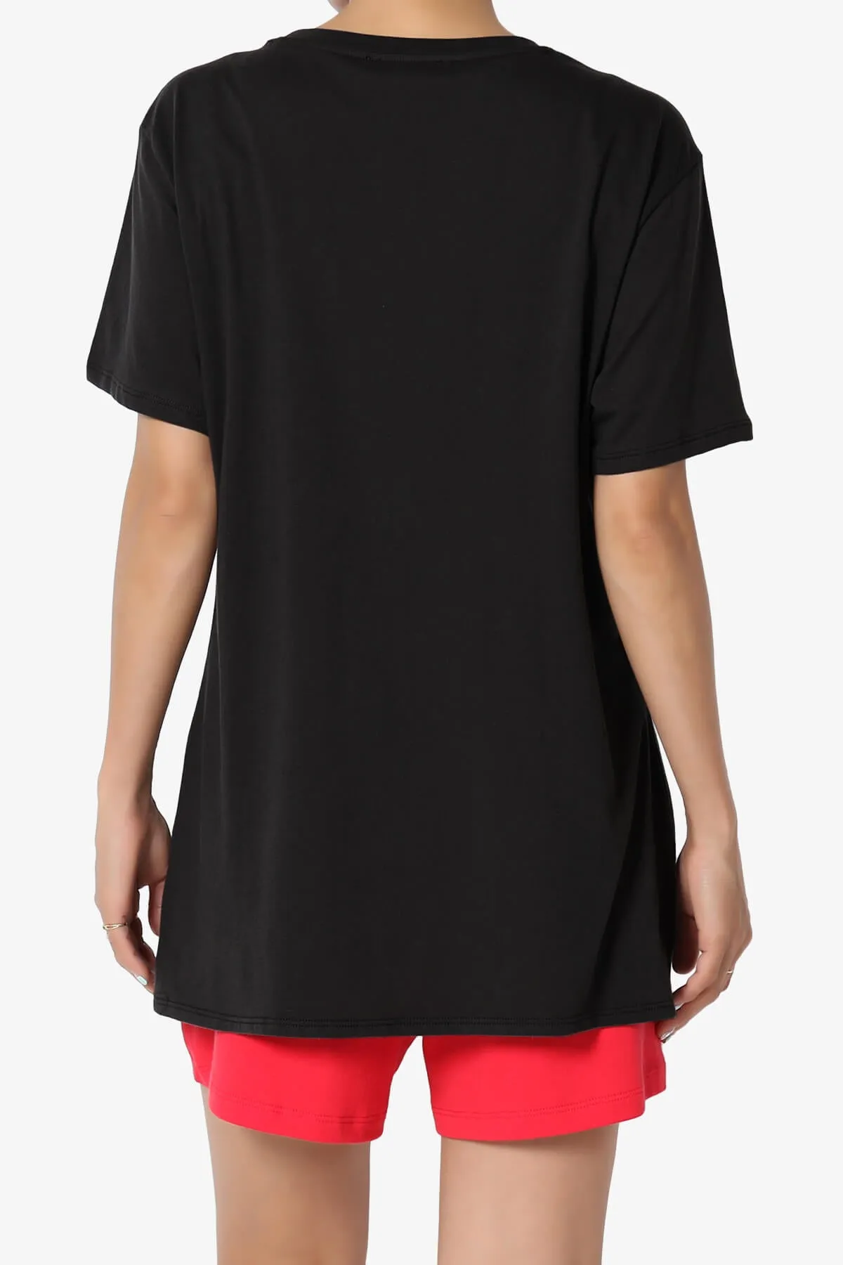 Mayra O Neck Cotton Boyfriend Tee