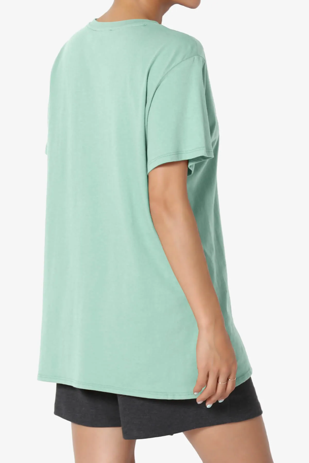 Mayra O Neck Cotton Boyfriend Tee