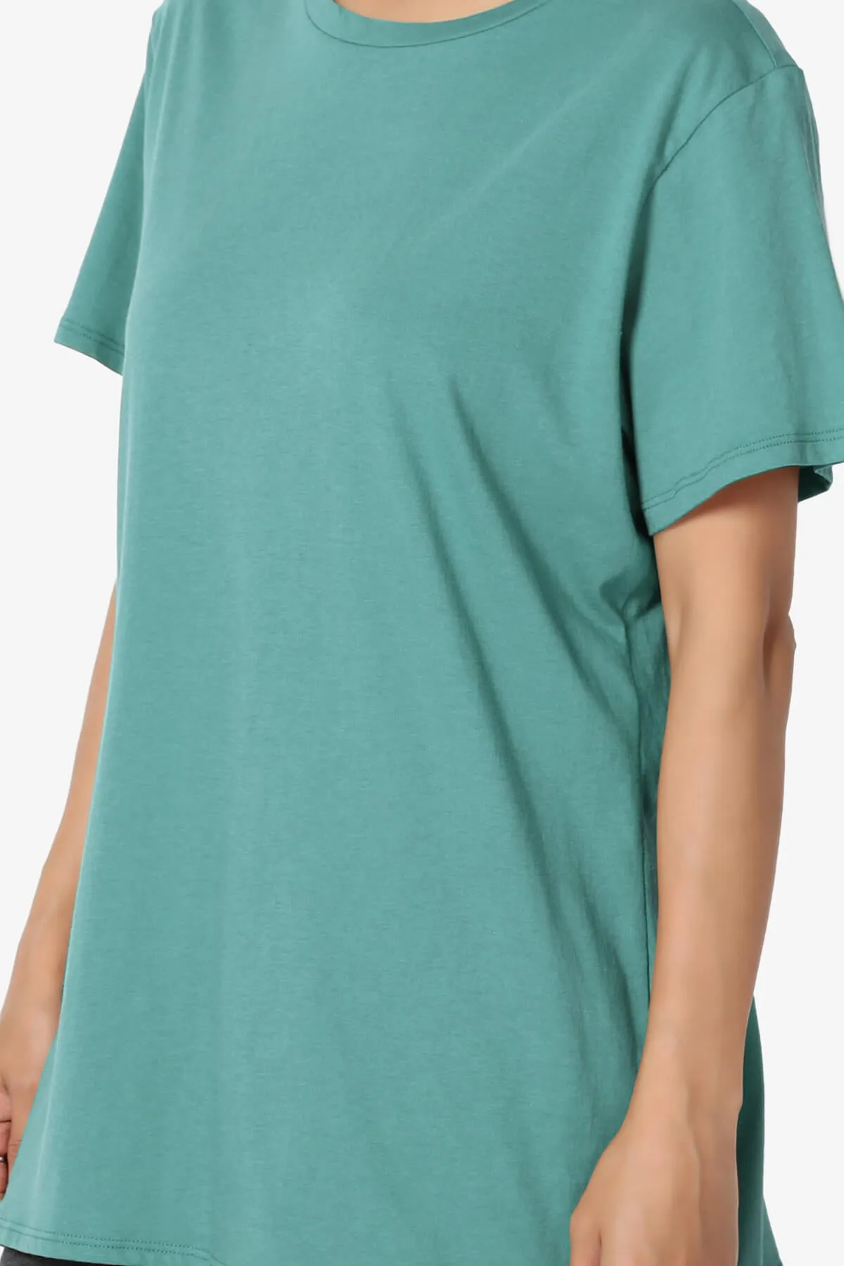 Mayra O Neck Cotton Boyfriend Tee