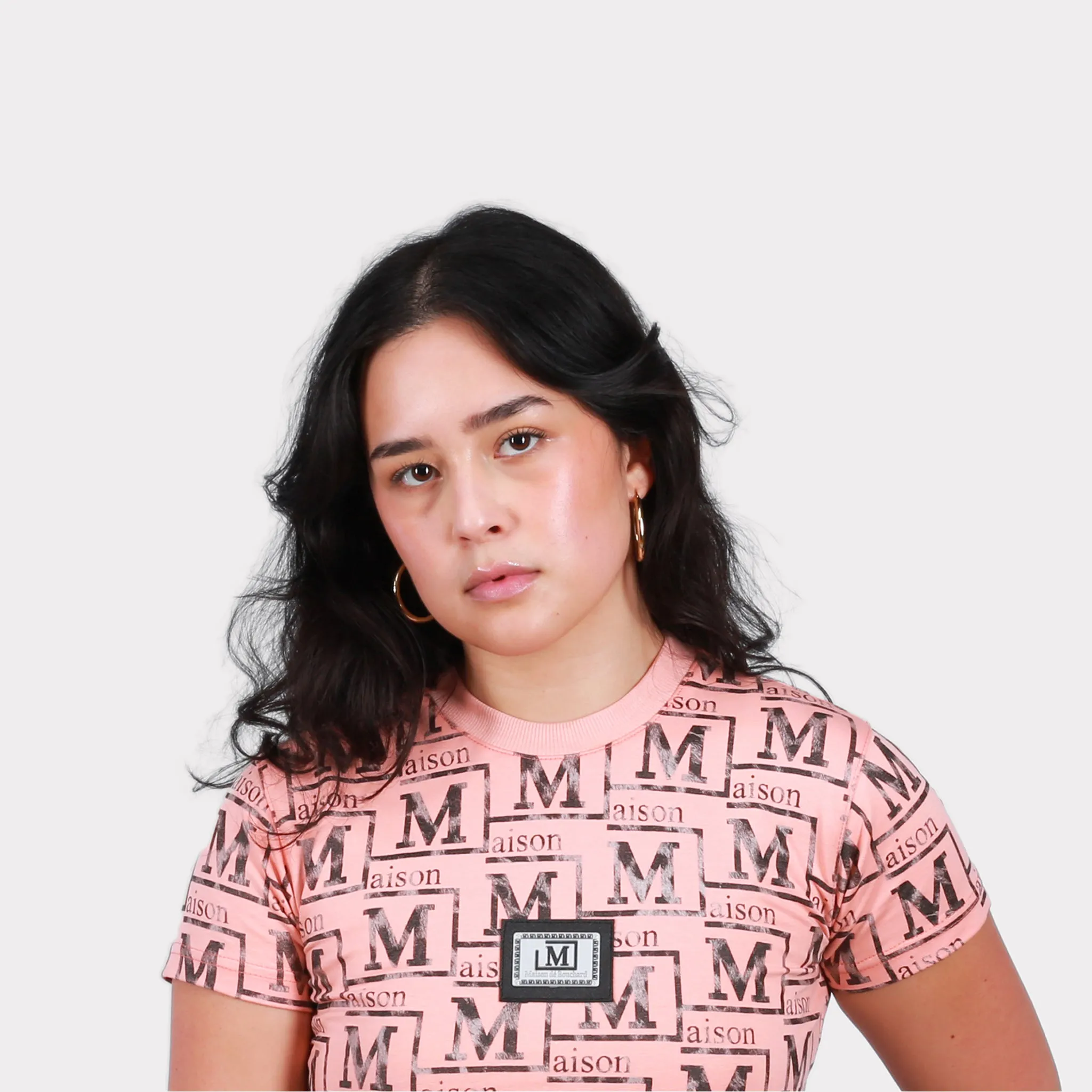 MDB Couture Women's Textured Monogram T-Shirt