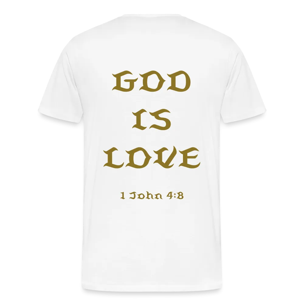 Men's God is Love (Gold Letter) Tee
