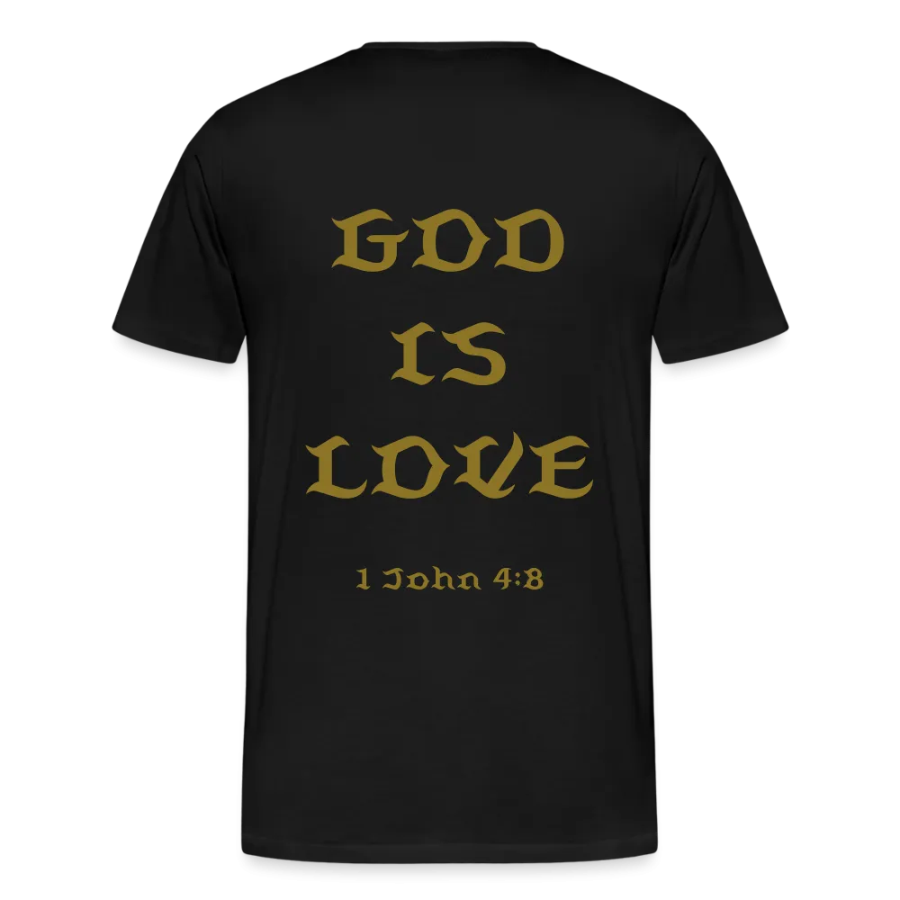 Men's God is Love (Gold Letter) Tee