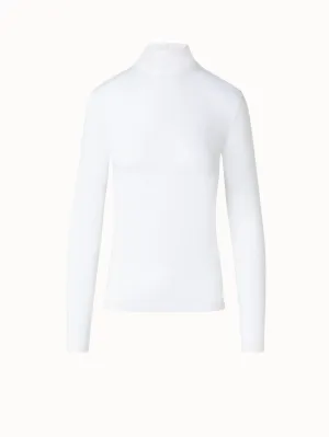 Mock Neck Shirt in Modal Jersey