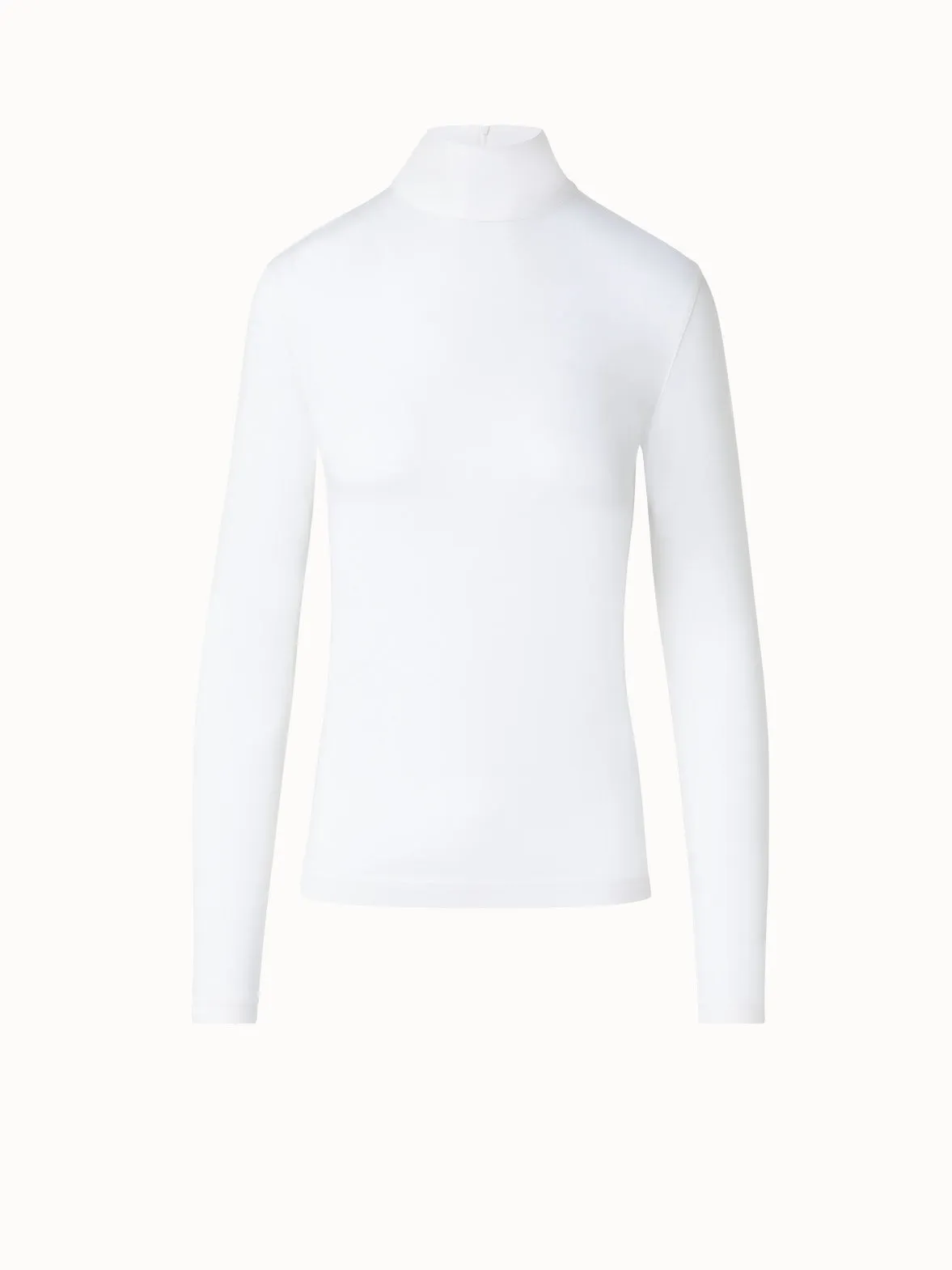 Mock Neck Shirt in Modal Jersey