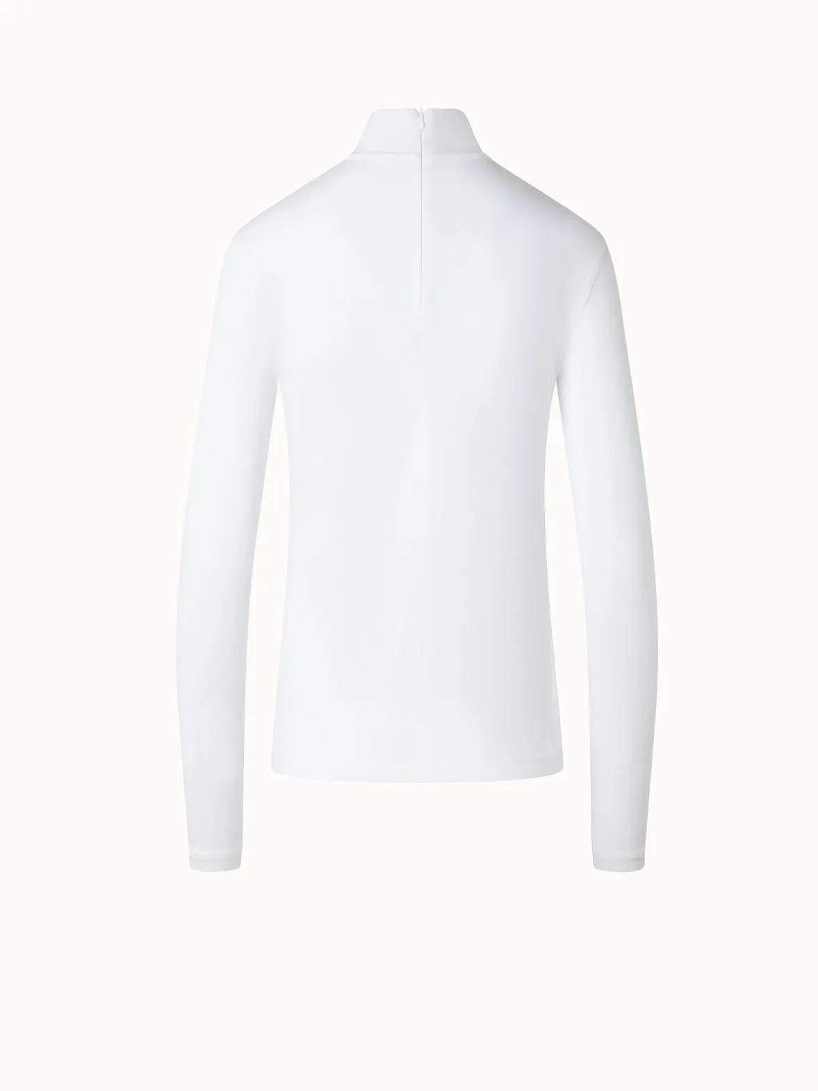 Mock Neck Shirt in Modal Jersey