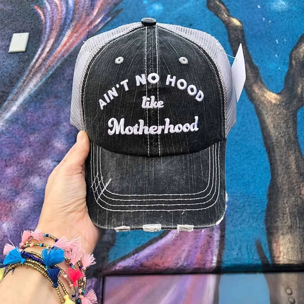Mom tees Aint no hood like MOTHERHOOD Tshirts Womens Pink, gray, peach S - XXL