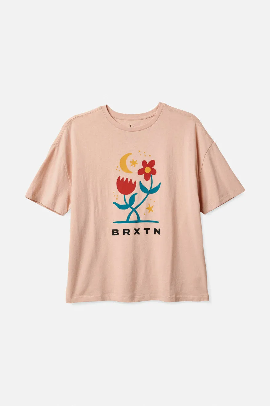 Moonlight Oversized Boyfriend Tee - Rose Dust