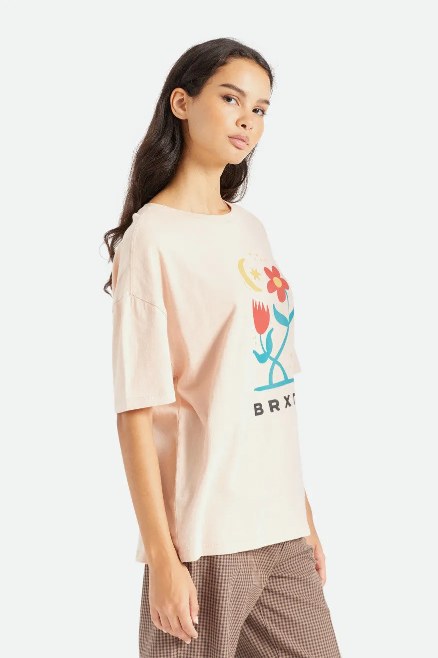 Moonlight Oversized Boyfriend Tee - Rose Dust
